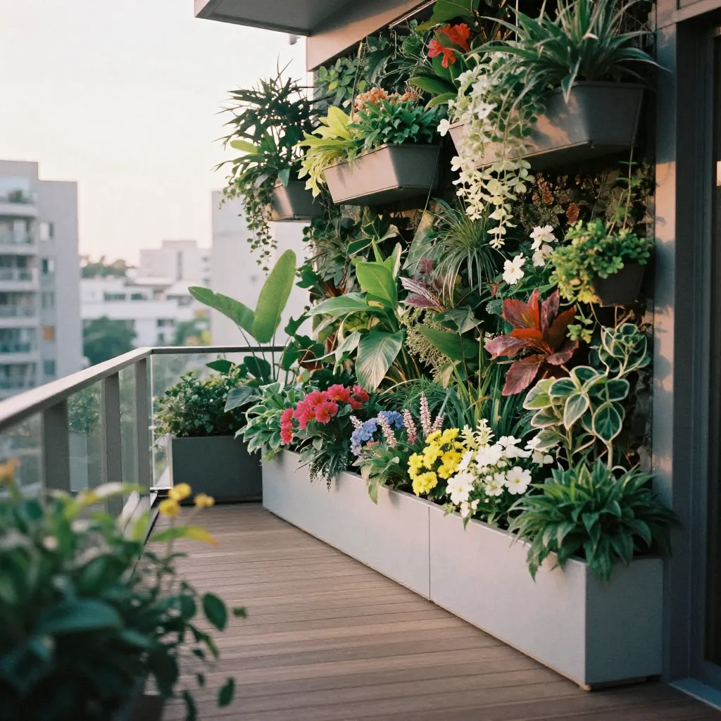 Geometric garden layout